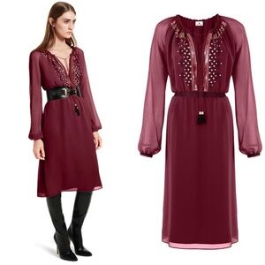 Altuzarra for Target Embroidered pleated georgette dress 8